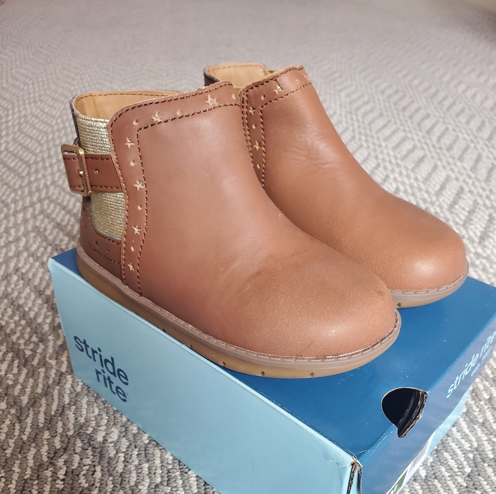 Stride Rite Brown Agnes Boots 8